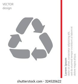 Recycle sign isolated