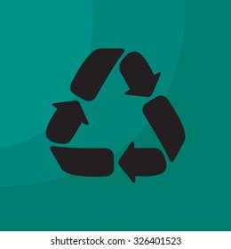 Recycle sign isolated
