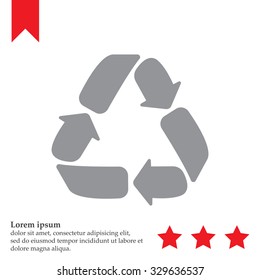 Recycle sign isolated