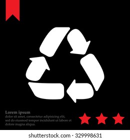 Recycle sign isolated