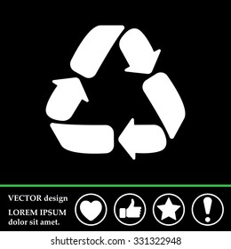Recycle sign isolated