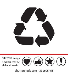 Recycle sign isolated