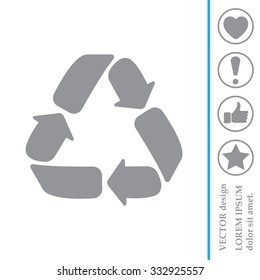 Recycle sign isolated