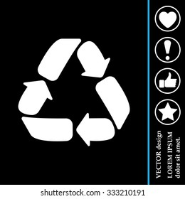 Recycle sign isolated