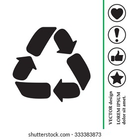 Recycle sign isolated