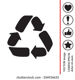 Recycle sign isolated