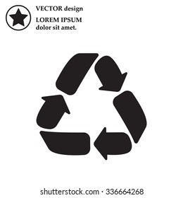 Recycle sign isolated