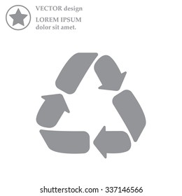 Recycle sign isolated