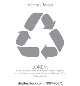 Recycle sign isolated