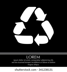 Recycle sign isolated