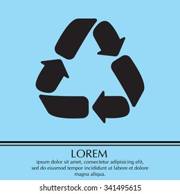 Recycle sign isolated