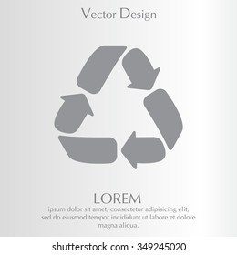 Recycle sign isolated