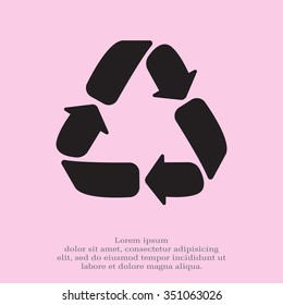 Recycle sign isolated