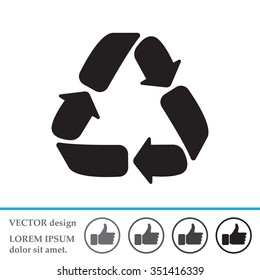 Recycle sign isolated