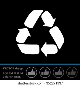 Recycle sign isolated