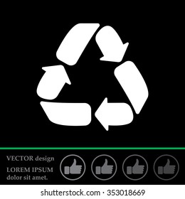 Recycle sign isolated