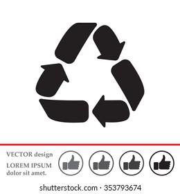 Recycle sign isolated