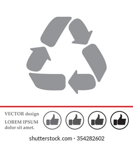 Recycle sign isolated