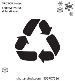 Recycle sign isolated