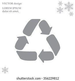 Recycle sign isolated