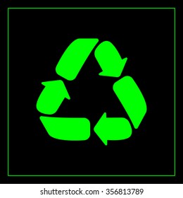 Recycle sign isolated