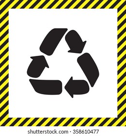 Recycle sign isolated