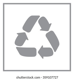Recycle sign isolated