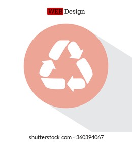 Recycle sign isolated