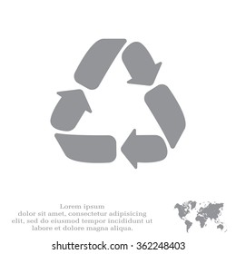Recycle sign isolated