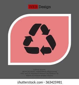 Recycle sign isolated