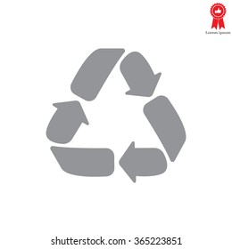 Recycle sign isolated