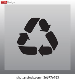 Recycle sign isolated