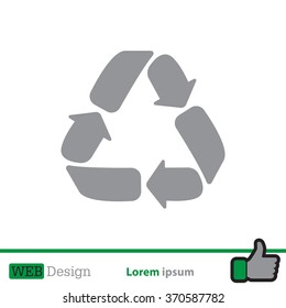 Recycle sign isolated