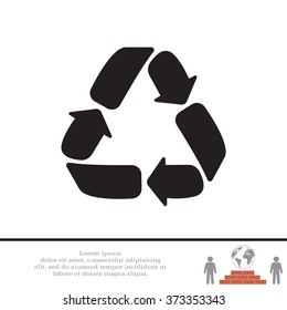 Recycle sign isolated