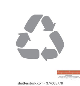 Recycle sign isolated