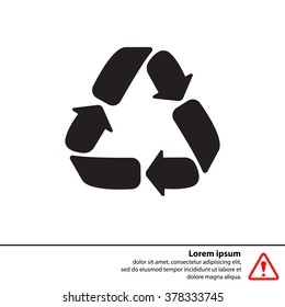 Recycle sign isolated
