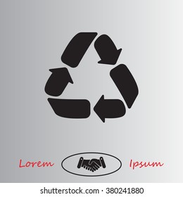 Recycle sign isolated