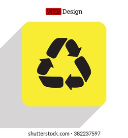 Recycle sign isolated