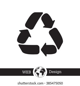 Recycle sign isolated
