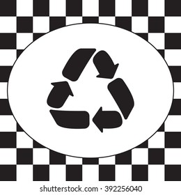 Recycle sign isolated
