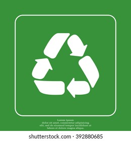 Recycle sign isolated