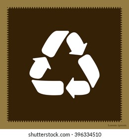 Recycle sign isolated