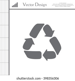 Recycle sign isolated