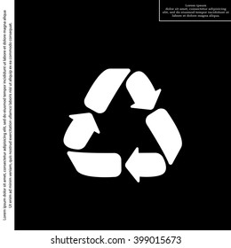 Recycle sign isolated