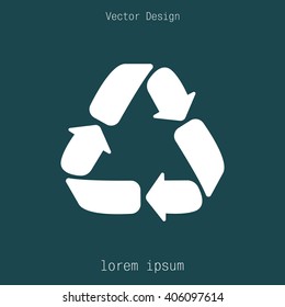 Recycle sign isolated
