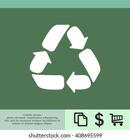 Recycle sign isolated