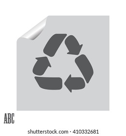 Recycle sign isolated