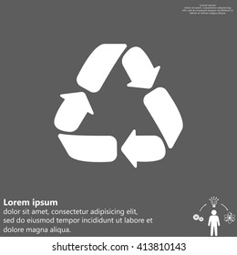 Recycle sign isolated
