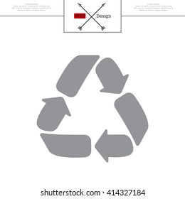 Recycle sign isolated