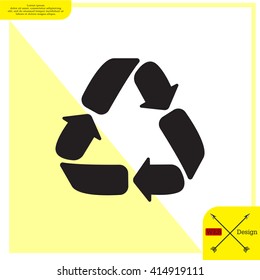 Recycle sign isolated